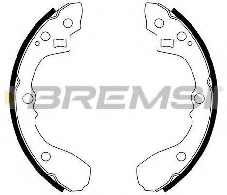 Комплект тормозных колодок BREMSI GF0723