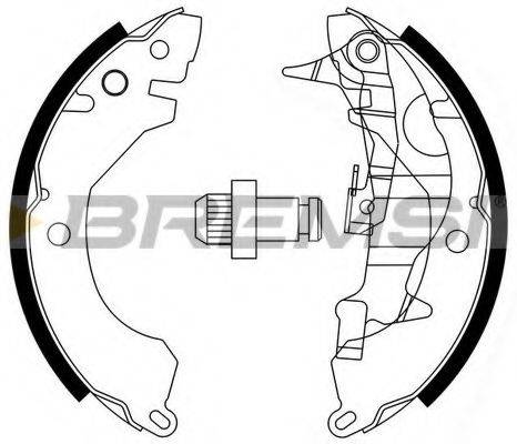 Комплект тормозных колодок BREMSI GF0730-1