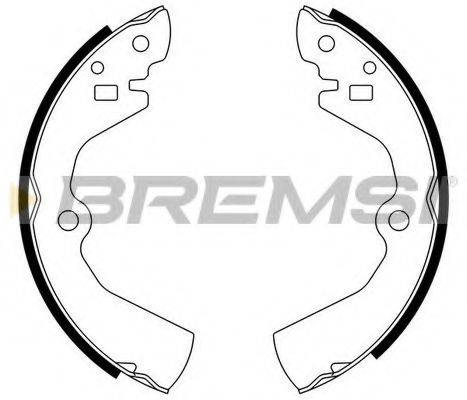 BREMSI GF0734 Комплект тормозных колодок