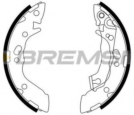 BREMSI GF0739 Комплект гальмівних колодок
