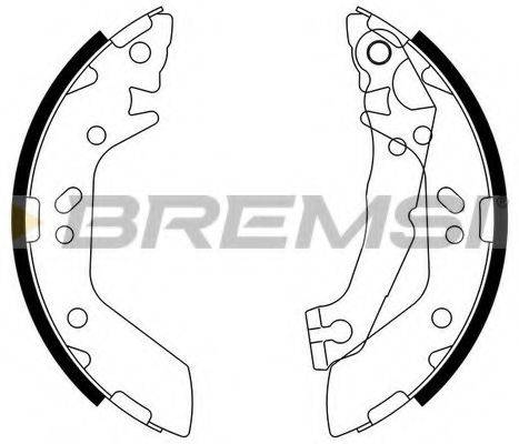 Комплект тормозных колодок BREMSI GF0740