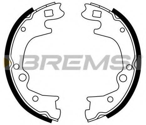 Комплект тормозных колодок BREMSI GF0748