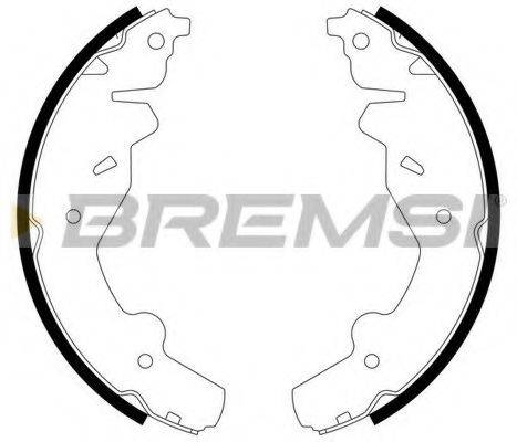BREMSI GF0763 Комплект тормозных колодок