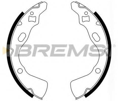 Комплект гальмівних колодок BREMSI GF0770