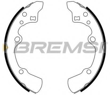 BREMSI GF0779 Комплект гальмівних колодок