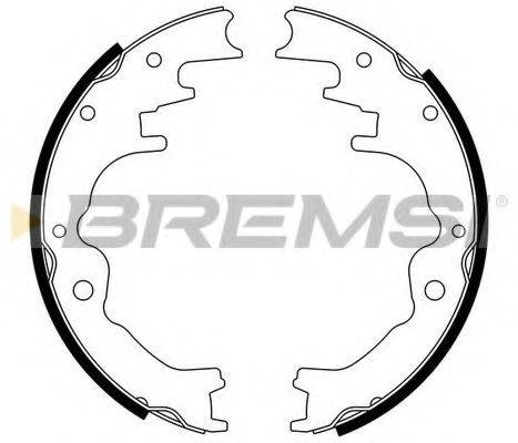 BREMSI GF0784 Комплект тормозных колодок