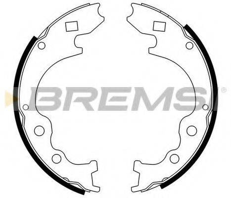BREMSI GF0786 Комплект гальмівних колодок