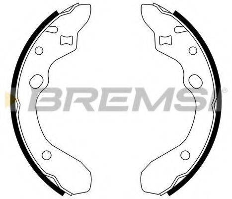 BREMSI GF0789 Комплект тормозных колодок
