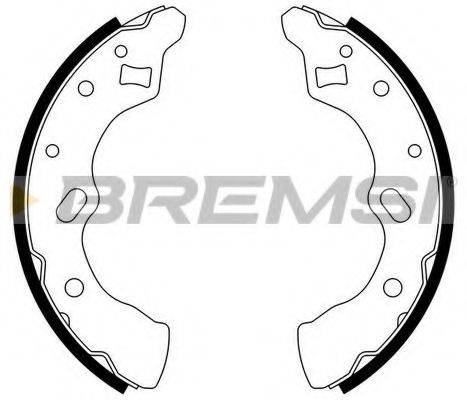 Комплект тормозных колодок BREMSI GF0790