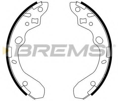Комплект гальмівних колодок BREMSI GF0792