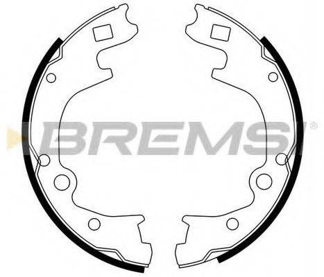 Комплект тормозных колодок BREMSI GF0793
