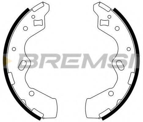 BREMSI GF0796 Комплект тормозных колодок