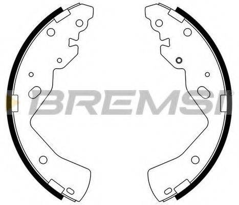 BREMSI GF0798 Комплект гальмівних колодок