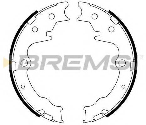 BREMSI GF0802 Комплект гальмівних колодок