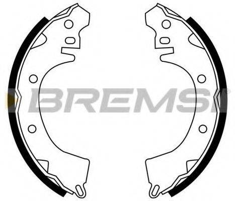 Комплект тормозных колодок BREMSI GF0815