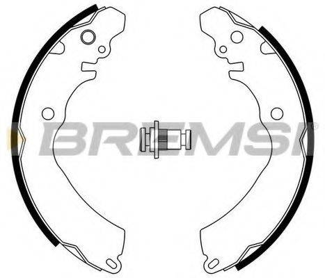 BREMSI GF0818 Комплект тормозных колодок