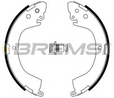 BREMSI GF0824 Комплект гальмівних колодок