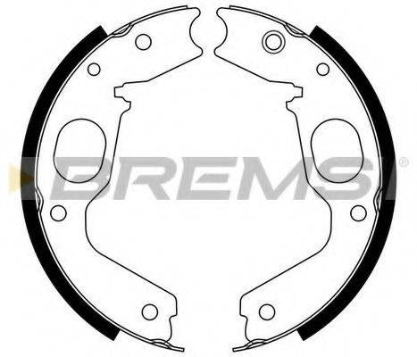 BREMSI GF0825 Комплект тормозных колодок