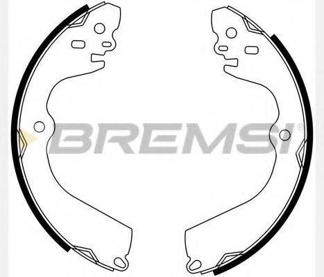 BREMSI GF0834 Комплект тормозных колодок