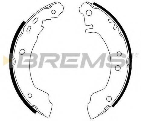 Комплект гальмівних колодок BREMSI GF0854