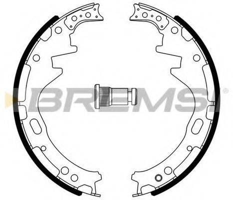 BREMSI GF0857 Комплект гальмівних колодок