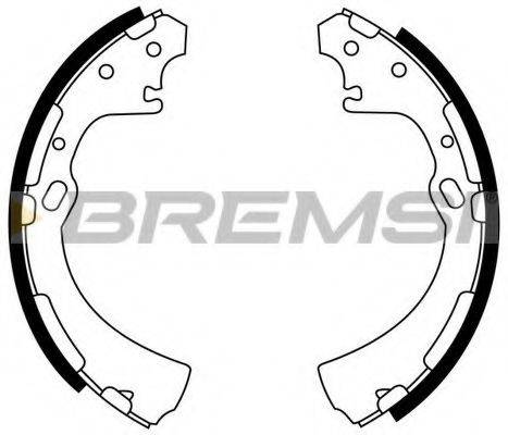 Комплект гальмівних колодок BREMSI GF0859