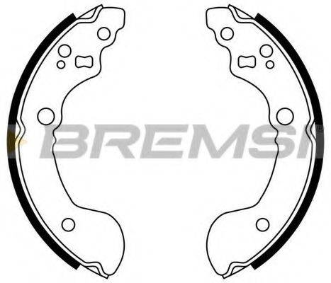 BREMSI GF0860 Комплект тормозных колодок