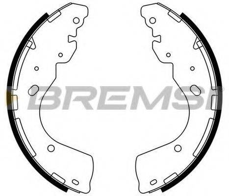 BREMSI GF0877 Комплект тормозных колодок