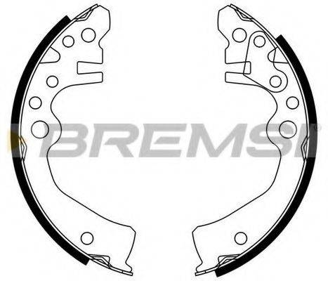 BREMSI GF0878 Комплект тормозных колодок