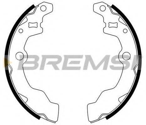 Комплект тормозных колодок BREMSI GF0882