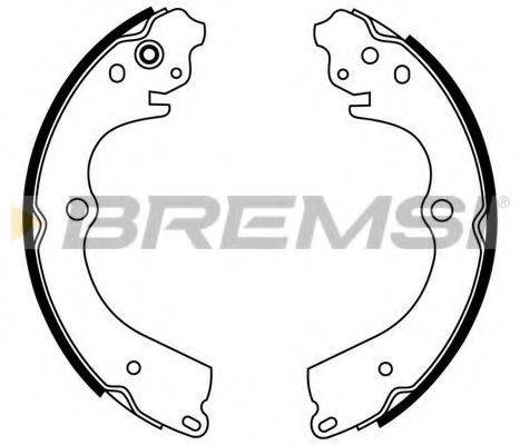 BREMSI GF0889 Комплект тормозных колодок