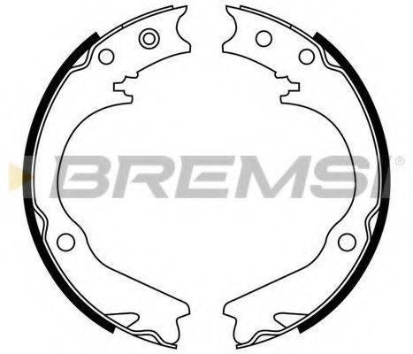 Комплект гальмівних колодок BREMSI GF0892
