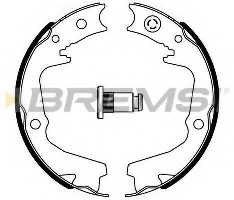 Комплект гальмівних колодок BREMSI GF0893