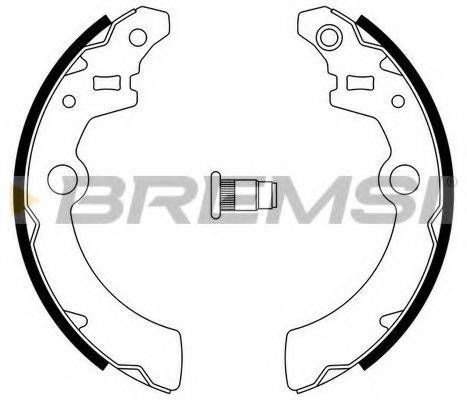 BREMSI GF0896 Комплект тормозных колодок