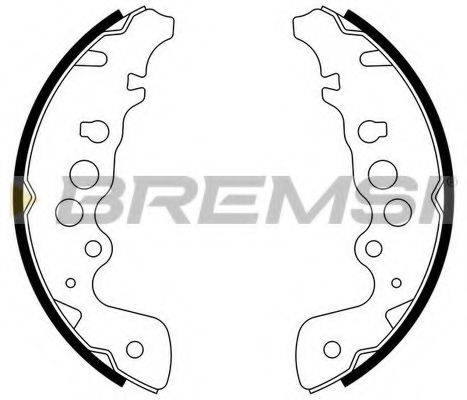 BREMSI GF0913 Комплект тормозных колодок