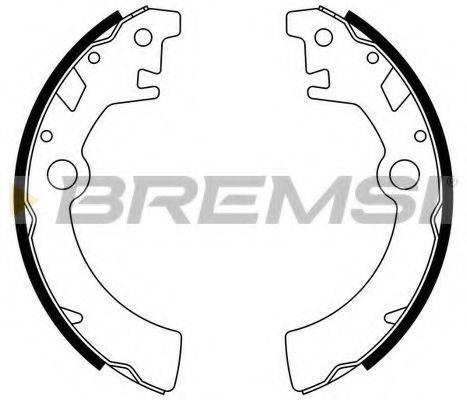 Комплект тормозных колодок BREMSI GF0917