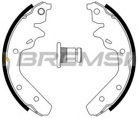 BREMSI GF4519 Комплект тормозных колодок