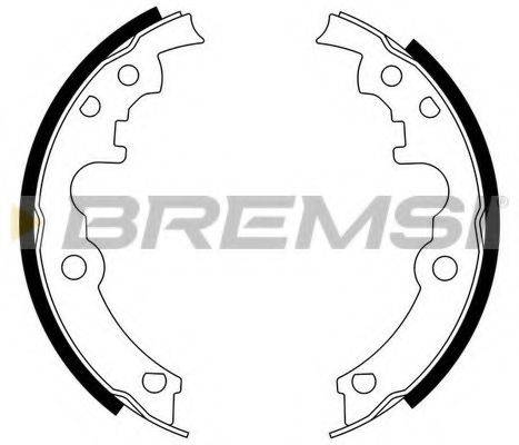 BREMSI GF4553 Комплект тормозных колодок