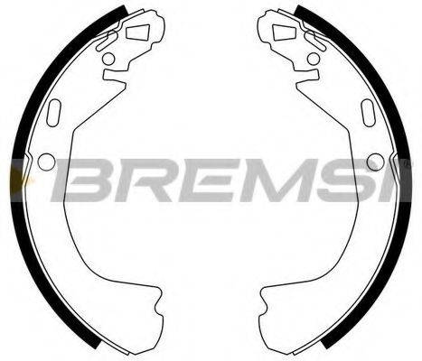 Комплект гальмівних колодок BREMSI GF4636