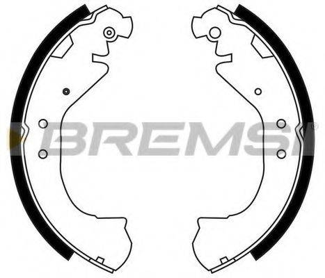 Комплект гальмівних колодок BREMSI GF4675