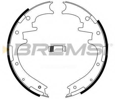 Комплект гальмівних колодок BREMSI GF4705