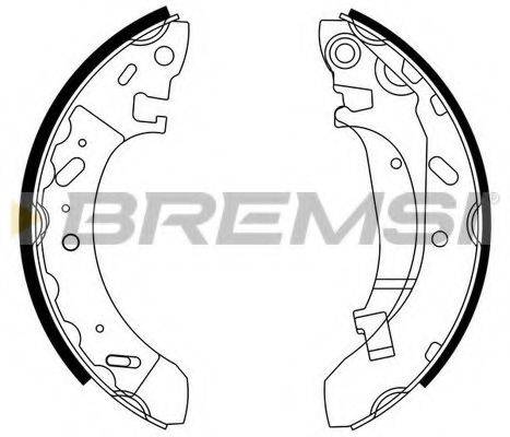 Комплект тормозных колодок BREMSI GF4716