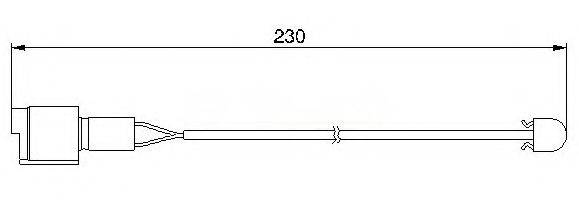 Сигналізатор, знос гальмівних колодок BREMSI WI0526