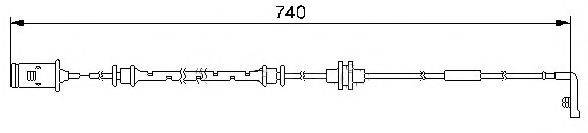 Сигнализатор, износ тормозных колодок BREMSI WI0583