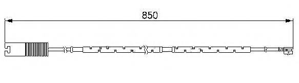 BREMSI WI0593 Сигнализатор, износ тормозных колодок