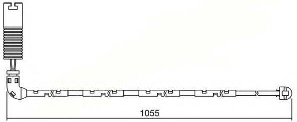 Сигнализатор, износ тормозных колодок BREMSI WI0611
