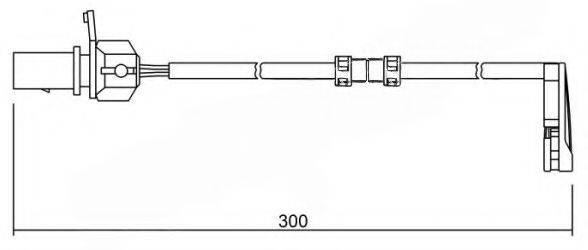 BREMSI WI0733 Сигнализатор, износ тормозных колодок