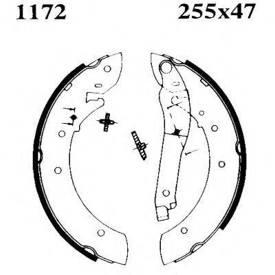 Комплект тормозных колодок BSF 01172