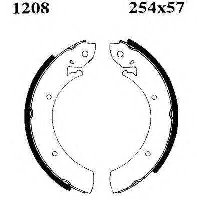 BSF 01208 Комплект тормозных колодок