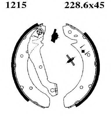 BSF 01215 Комплект тормозных колодок
